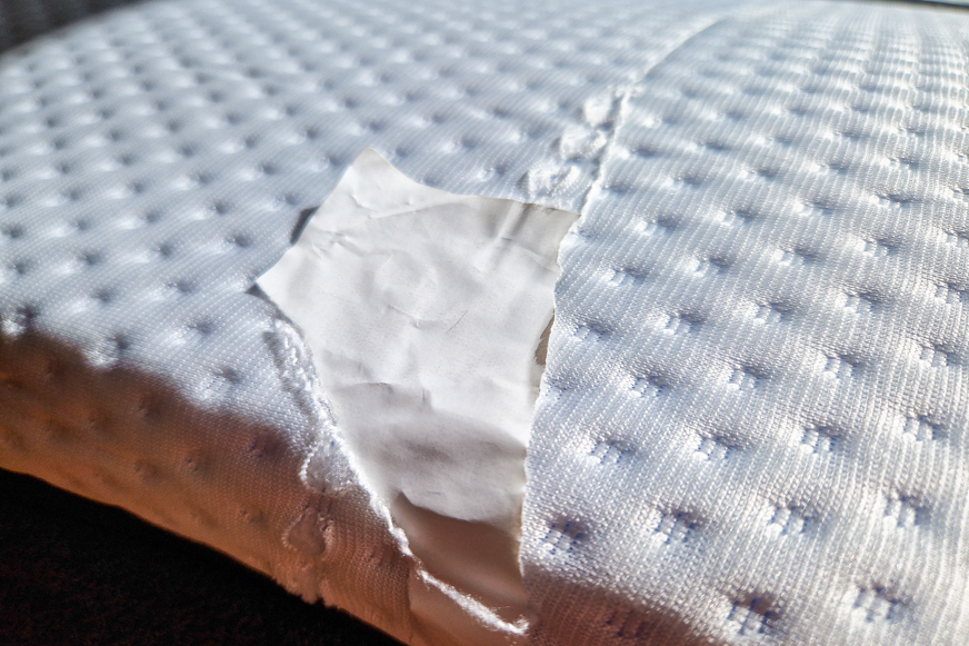 tear in emma mattress cover